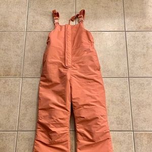 girls insulated overalls snow pants